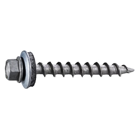 Self-Drilling Screw, #9 X 1-1/2 In, Galvanized Steel Hex Head Hex Drive, 429 PK